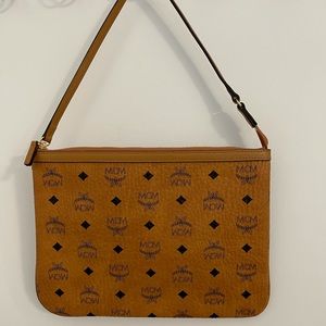 Visetos Pouch Clutch Cognac Brown